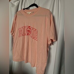 Disney H&M Minnie Mouse Pink Short Sleeve Tee